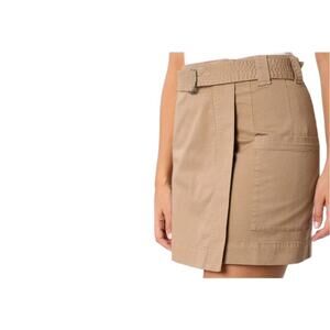 Briggs Women's Belted Twill Cargo Skort, Tan, S